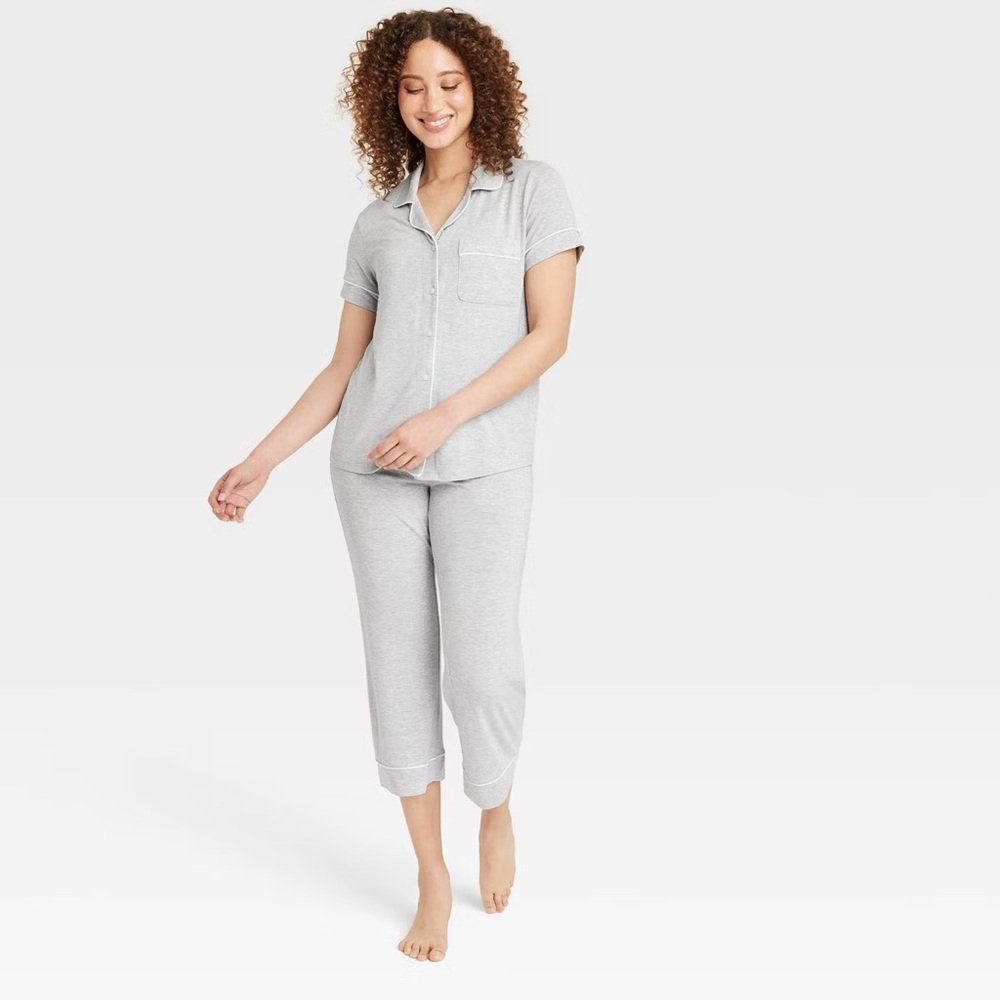 Target grey pajama set. Size S top and bottom.